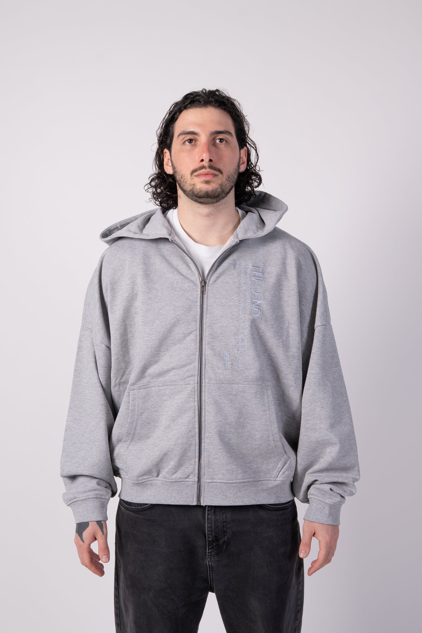 FELPA ZIP LOGO