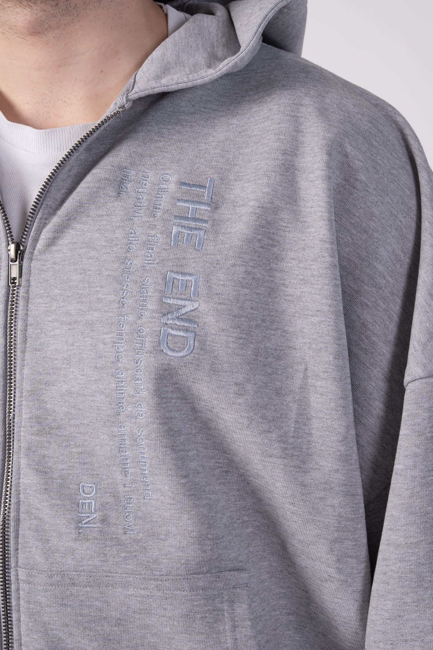 FELPA ZIP LOGO