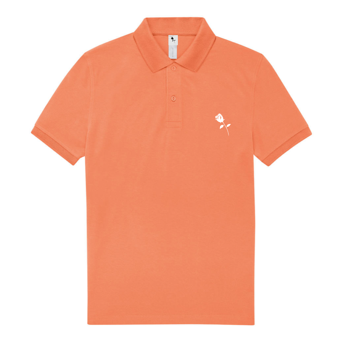 POLO AMALFI CORAL LOGO RICAMATO