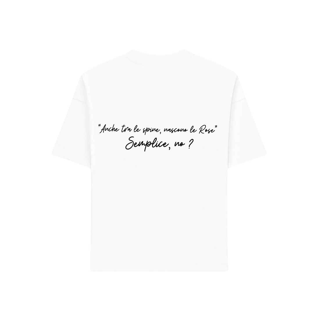 T-SHIRT FRASE LOGO BIANCA