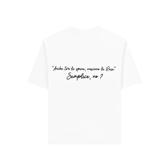 T-SHIRT FRASE LOGO BIANCA