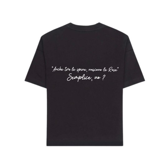 T-SHIRT FRASE LOGO NERA